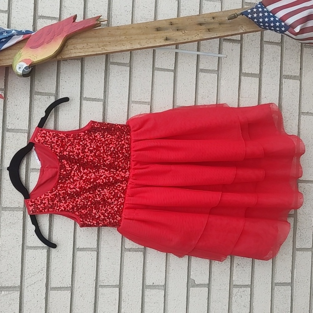H&M Red Sequin Dress